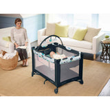 Stratus Gray Graco Pack ’n Play Playard with Automatic Folding Feet