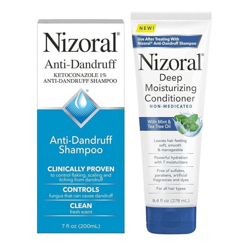 Nizoral Anti-Dandruff Shampoo and Deep Moisturizing Conditioner Bundle, 7 Oz Shampoo + 9.4 Oz Conditioner