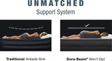 Intex Dura-Beam Queen Air Mattress with 18-Inch Headboard and Built-In Pump