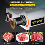 VEVOR Commercial Meat Slicer, Semi-Automatic Food Slicing Machine
