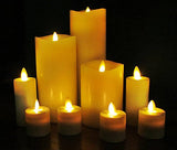 Luminara Flameless Tea Lights, 4-Piece Set with Rechargeable Design, Unscented White