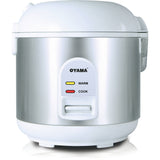 White Oyama 5-Cup All-Stainless-Steel Rice Cooker, Steamer and Warmer