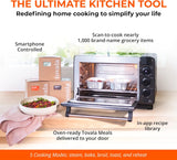 Tovala Gen 2 Smart Steam Countertop Oven in Black & Stainless Steel, Featuring WiFi Smartphone Control, Convection Cooking, and 5 Programmable Modes for Toast, Steam, Bake, Broil & Reheat