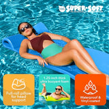 TRC Recreation Foam Pool Float, 1.25-Inch Floating Water Lounger for Swimming and Splashing