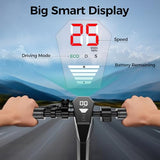 Foldable Adult Electric Scooter with APP Control, 19/25 Mph Max Speed and 21/25/35 Miles Range, 350/500/600W Motor, 8.5/10 Inflatable Tires, UL 2272 Certified