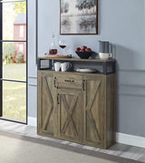 DN01027 Server and Sideboard in Rustic Oak Finish for Dining and Living Spaces