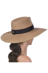 Eric Javits Daphne Hat in Natural/Black