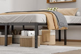 14-Inch Full Platform Bed Frame, Heavy-Duty Metal Mattress Foundation with Underbed Storage, No Box Spring Required, Easy Assembly and Noise-Free Support