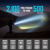 Olight Warrior X Pro LED Flashlight with 2100 Lumens