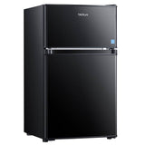 Tacklife 3.1 Cu. Ft. Mini Fridge with Freezer, Two-Door Compact Refrigerator featuring Low-Noise, Energy-Saving Operation and Interior LED