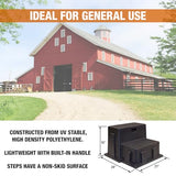 Buyers Products 3013658 Lightweight Polymer Step with Non-Skid Surface for Campers, RVs and Boats