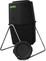 Spin Bin 60 Gal. Rotating Outdoor Compost Tumbler for Garden Composting, Black