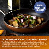 Gotham Steel Diamond 3-Piece Copper-Cast Frying Pan Collection with Nonstick Cookware Surfaces
