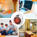 JahyShow 900W Plug-In Electric Heater Fan with Remote Timer and Digital Thermostat for Wall Sockets