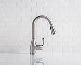 Moen Kaden Kitchen Faucet with Single Handle, Pull-Down Sprayer, and Stainless Finish