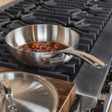 Viking Professional 3-Quart Saucier, Crafted with 5-Ply Stainless Steel