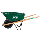 Ace Steel Residential Wheelbarrow with 6 cu ft Capacity
