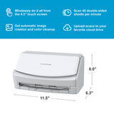White Fujitsu ScanSnap iX1600 Document Scanner