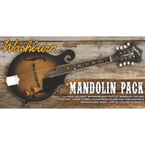 Washburn M3Ek F-Style Sunburst Mandolin Starter Package with Acoustic/Electric Design
