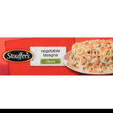 Stouffers Vegetable Lasagna Frozen Meal, 10.5 oz, Pack of 12