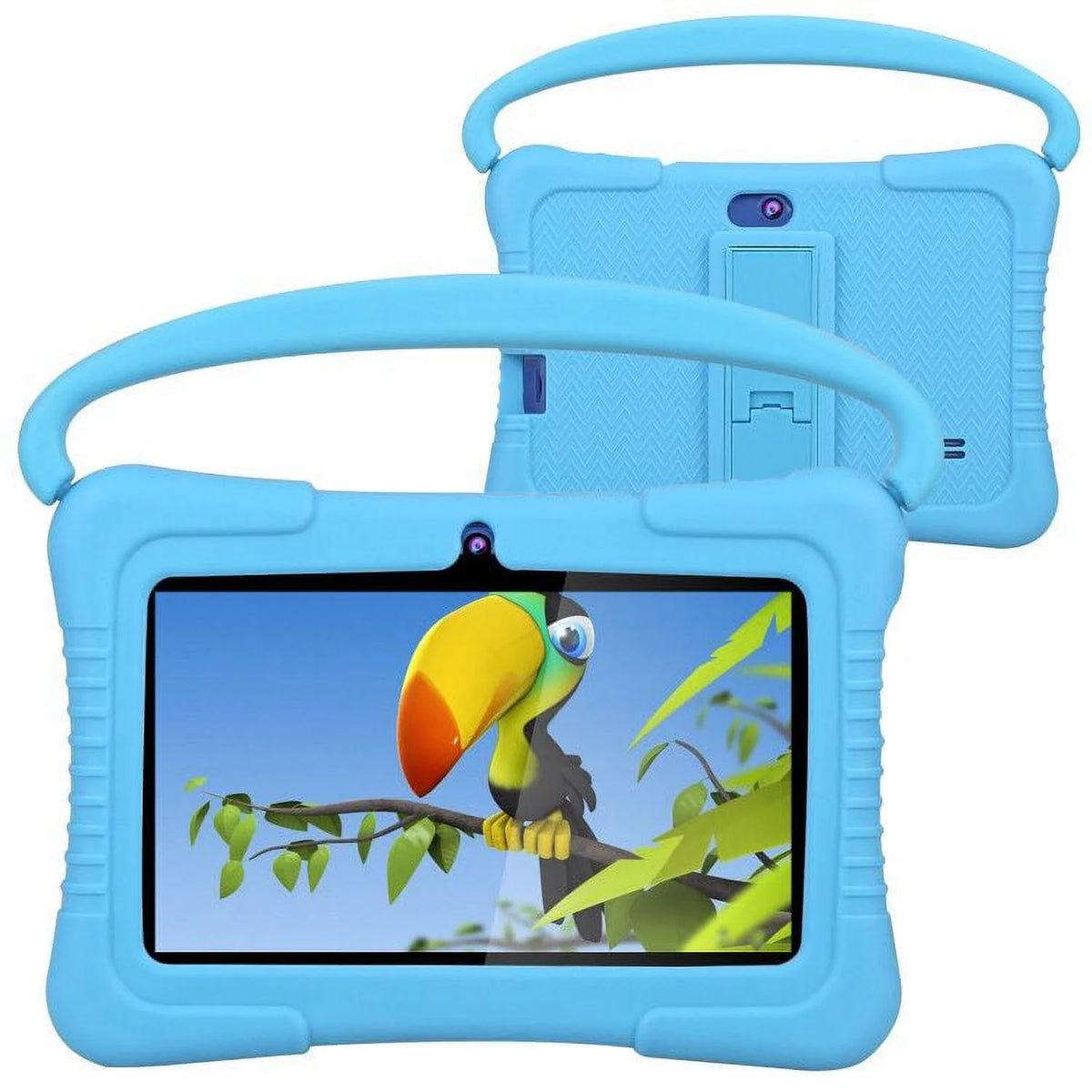 7-Inch Kids Android Tablet with 2GB RAM, 32GB Storage, Pre-Installed Kid Mode, WiFi, and Kid-Proof Protective Case
