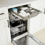 Bosch 800 Series Built-In Dishwasher with Top Controls, 18-Inch, Smart Features, 3rd Rack and 44 dBA, Custom Panel Ready