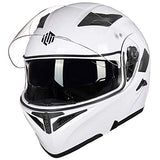 ILM Model 902 Modular Motorcycle Helmet with Flip-Up Full-Face Design, Dual Visors, DOT Certification, and 6 Colors
