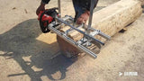 Portable Chainsaw Mill with Steel and Aluminum Construction, Adjustable 14-36 in. Planking and Milling Bar