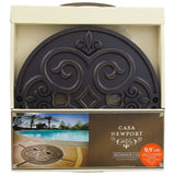 Bronze Metal Skimmer Lid for Casa Newport, Model 20-01011, Measuring 9.9×22