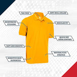 Premium Wear Boys Moisture-Wicking Polo T-Shirts