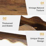 Tribesigns 63-Inch Farmhouse Console Table in Brown, Featuring Storage for Entryways, Hallways, Living Rooms, or Behind the Sofa