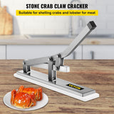 VEVOR Seafood Cracker Tool Set with 2 Stone Crab Crackers and 2 Seafood Picks, Aluminum and Stainless Steel Shellfish Shuckers for Lobster and Crab Legs