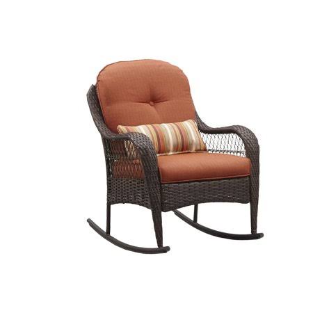 Better Homes & Gardens Azalea Ridge Outdoor Rocking Chair in Orange