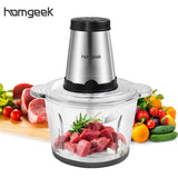 Homgeek 250W Electric Meat Grinder and Kitchen Blender with 2L Stainless Steel Bowl and 2 Speed Settings