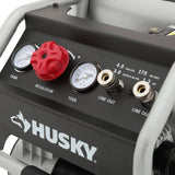 Husky 4.5-Gallon Portable Electric-Powered Silent Air Compressor