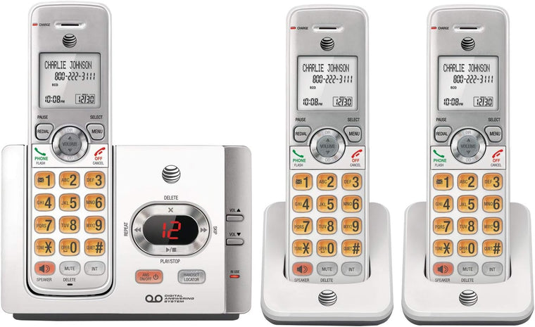 AT&T EL52315 DECT 6.0 Cordless Phone System with 3 Handsets, Caller ID and Call Waiting, Plus Answering Machine