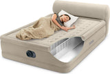 Intex Dura-Beam Queen Air Mattress with 18-Inch Headboard and Built-In Pump
