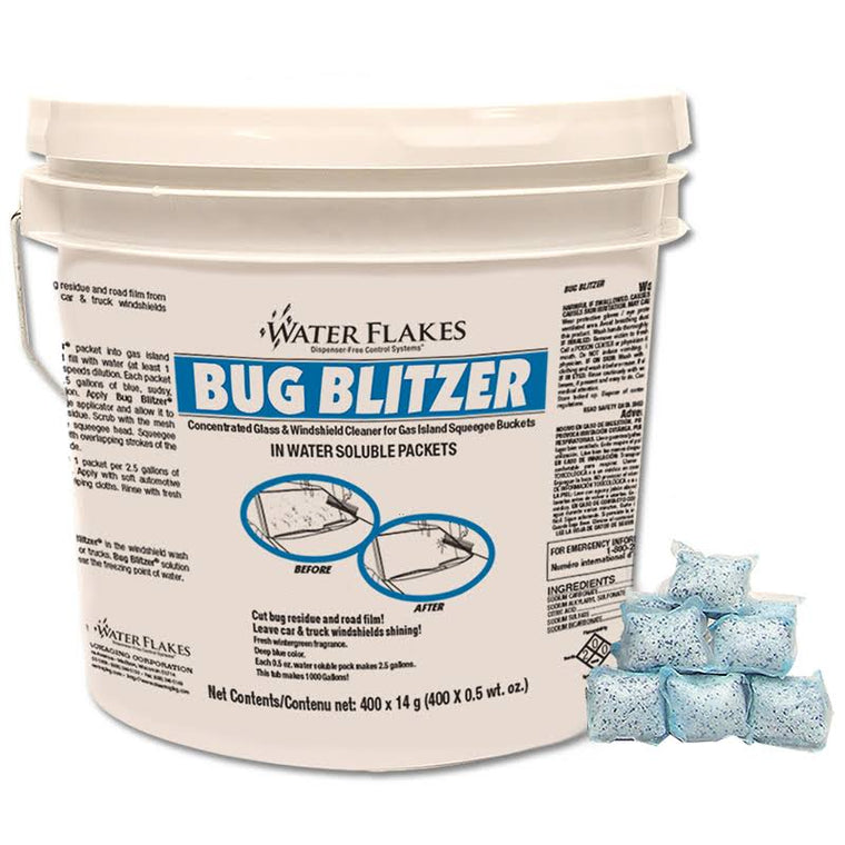 Windshield Cleaner with Water Flakes and Bug Blitzer, 400 x 0.5 WT