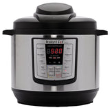 Instant Pot LUX80 8 Qt Programmable Multi-Use Cooker with 6-in-1 Functions: Pressure, Slow, Rice, Saute, Steam and Warmer