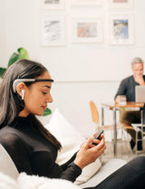 MUSE 2 Brain-Sensing Headband with Multi-Sensor Meditation Tracking and Responsive Sound Feedback for Brainwave, Heart, Body and Breath Activity, Black/Grey