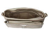 Brighton Jagger Cross-Body Organizer in Zinc Pearl
