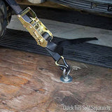 Rage Powersports 2-Pack ATV and UTV Wheel-Anchor Bonnet Ratcheting Tie-Down Straps