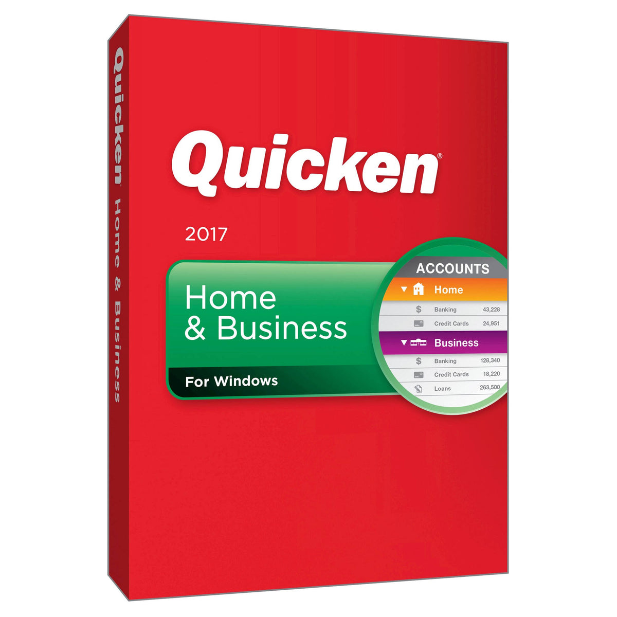 Quicken Home & Business 2017 Software, Box Pack