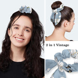 Bee and Spring Blossom Scrub Surgical Hat with Button-Compatible Cycling Design and Cotton Sweatband