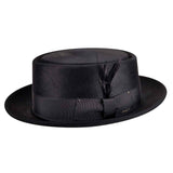 Mens Bailey Jett Pork Pie Hat, Black, Size 7 5/8