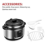 Geek Chef 12-in-1 Electric Pressure Cooker with LCD, 8-Quart Oval Pot