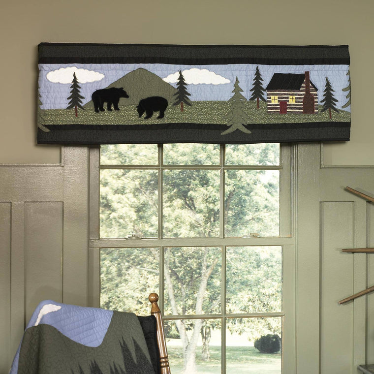 Donna Sharp Bear Lake Valance and Runner