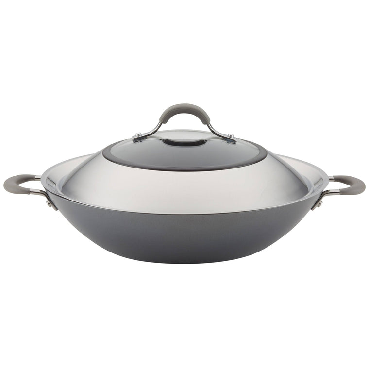 Circulon Elementum 14-Inch Covered Wok, 1 Wok