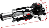 37.7CC 4-Stroke Gasoline T-Post Driver with Air-Cooled Single-Cylinder Engine, 2 Post Driving Heads for Garden Fencing