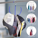 EASYVIEW Hanging Closet Organizer for Belts, Scarves, Ties, Shoes and Gym Bags